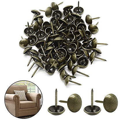 Metal Thumb Tacks, Bronze, 7/16 Inch, 200 Pcs - color: Bronze