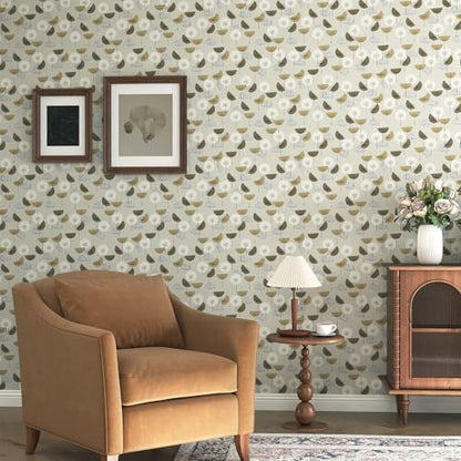 Kitico Modern Peel and Stick Wallpaper, Scandinavian Self Adhesive Removable Contact Paper for Bedroom, Bathroom, Kitchen and Furniture Renter Friendly Wall Paper 17" x 400" - color: Green, size: 17" x 400"
