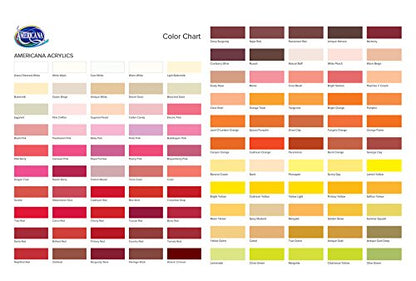 DecoArt DA329-3 Americana Acylic Matte Finish Paints, Bright Salmon - color: Bright Salmon, size: 2 Fl Oz (Pack of 1)