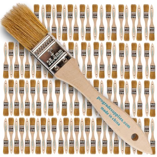 Pro Grade 1" Chip Brushes, Disposable Paint Brushes, for Touch Up, 96 Pack