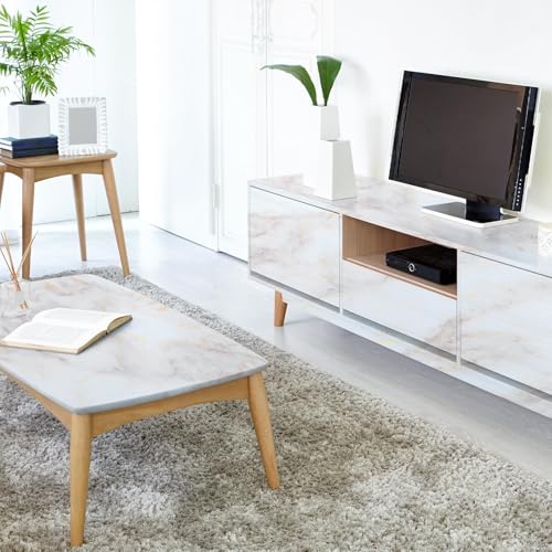 rabbitgoo Matte Marble Contact Paper for Countertops, 23.6" x 78.7" - color: Matt, size: 23.6" x 78.7"