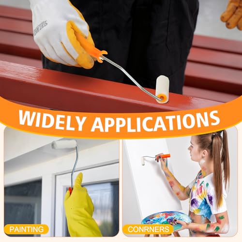 Honeydak 16 Pack Mini Paint Roller with Replacement Heads, 3 Inch - size: 3 Inch