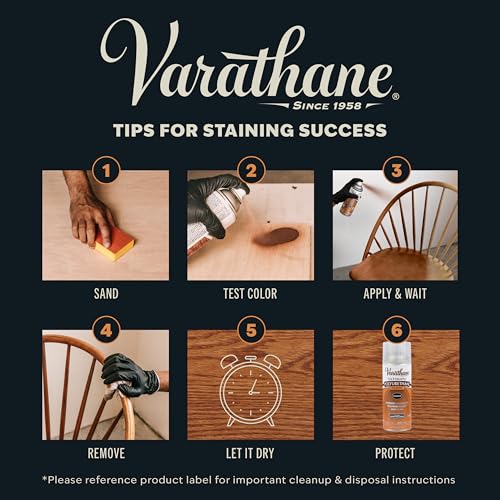 Varathane Premium Fast Dry Carbon Gray Wood Stain Spray - color: Carbon Gray, size: 10.25 Ounce (Pack of 6)