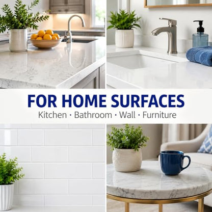 Quartz Countertop Repair Kit Color Match, Granite Marble Tile and Porcelain Repair Kit for Chips, Cracks, Scratches and Holes, Ceramic Tile Repair Kit for Sink, Bathtub, Shower and Stone Surfaces