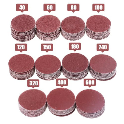 110PCS 1 Inch Sanding Discs Kit for Drill Sanding Attachment