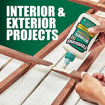Titebond 1416 III Ultimate Wood Glue, 1-Gallon - size: 128 Fluid Ounce