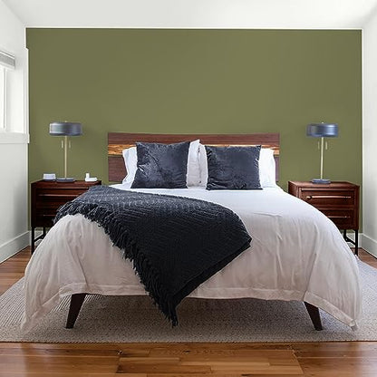 Glidden Total Interior Wall Paint & Primer All-in-One, Gratefully Grass/Green, Flat, 1 Gallon - color: Gratefully Grass, size: 128 Fl Oz (Pack of 1)