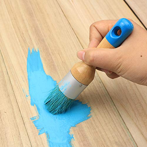 MAXMAN Chalk Paint Brush 2Pcs, Small Wax &Stencil Brushes, Natural Bristles - size: 2PCS-Small