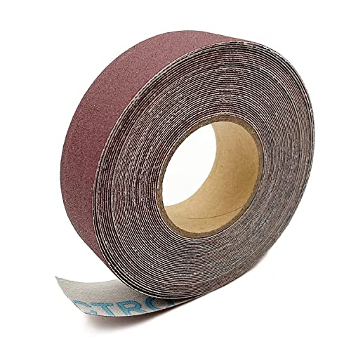 240 Grit Continuous Sandpaper Roll 1" x 8.7 Yard Emery Cloth Aluminium Oxide Abrasive Sandpaper Roll Drum Sander Sandpaper Rolls for Wood Furniture Finishing Metal Sanding Automotive Polishing - style: 240-grit