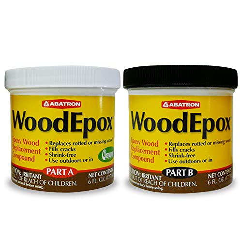 Abatron 2 Kit WoodEpox Epoxy Wood Replacement Compound, 12 oz Kit, Part A & B