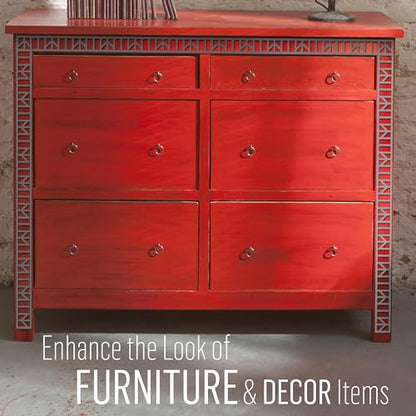 FolkArt Furniture Applique, Geometric, 2" x 24", Perfect for DIY Home Décor Craft Projects, 70797 - size: 2" x 24", style: Geometric