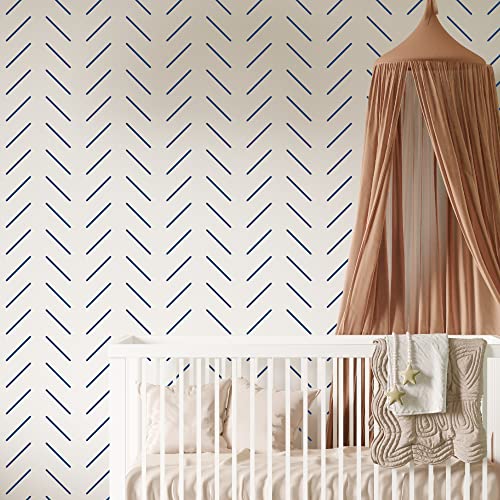6 Pcs 14" Large Reusable Modern Boho Line Geometric Wall Stencils