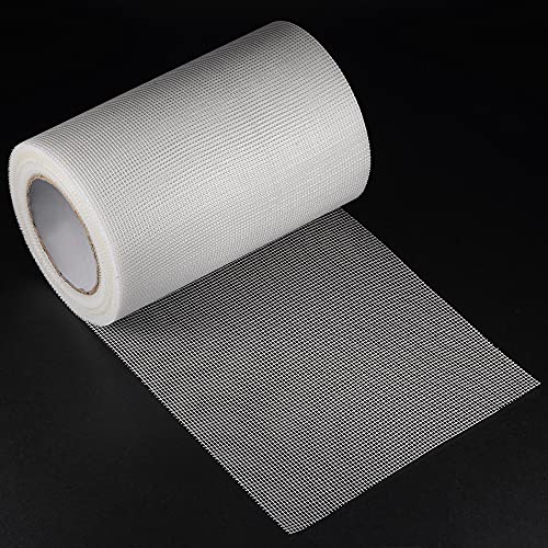 uxcell Drywall Joint Tape Self-Adhesive Fiberglass 7.8-inch x 98-feet Repair Patch Wall Hole Crack Mesh Size 2mm - size: 7.8" x 98'