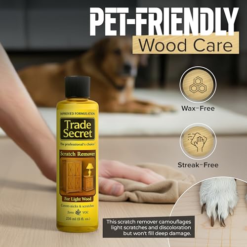 Trade Secret Light Wood Scratch Remover for Furniture and Floors, 8 oz - color: Light