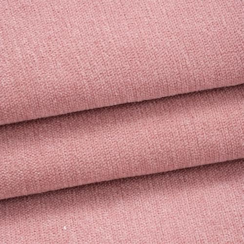 39x58 inches Soft Chenille Fabric for Upholstery, Crisp and Stylish Chenille Upholstery Fabric by the Yard(Pink) - color: 22 Pink, size: 39x58"
