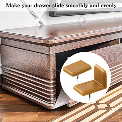 Maitys 30 Pieces Plastic Drawer Glides and Slides