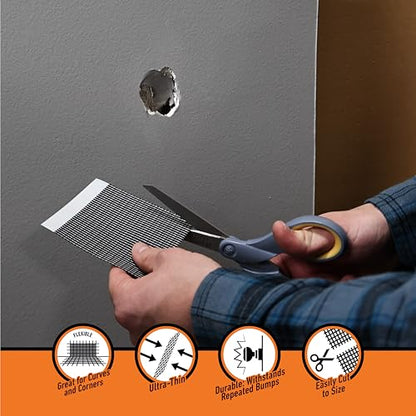 GORILLA Durable Wall Repair Patch, 4x4, for Walls & Ceilings