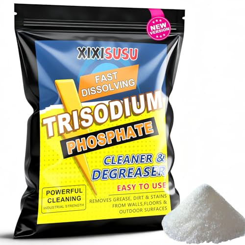 Trisodium Phosphate - 2 Pounds Strength & Heavy-Duty Cleaner & Degreaser for Walls, Floors & Outdoor Surfaces | Removes Grease, Dirt & Stains | Ideal for Home & Industrial Use (2 Pounds) - size: 32 Ounce (Pack of 1)