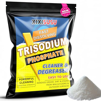 Strength Trisodium Phosphate-Based Cleaner & Degreaser | Heavy-Duty Formula for Pre-Paint Cleaning, Walls, Floors & Decks | Cuts Grease, Soot & Stains | 16 Ounce - size: 16 Ounce (Pack of 1)