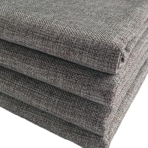 TinaKim Thick Chair Upholstery Fabric, Faux Linen Type Cloth Material, for Sofa Couch DIY (flaxen 14, 2 Yard (57x 72 inch)) - color: Flaxen, size: 2 yard pre cut