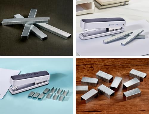 Bostitch Titan Heavy Duty Metal Stapler, 50 Sheet Capacity with 1250 Staples and Ergonomic Staple Remover, Jam Free Stapling, Full Strip Stapler for Desk, Office and Classroom, Silver - color: Silver
