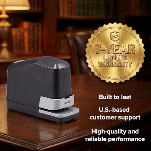 Bostitch Office Impulse Heavy Duty Electric Stapler Value Pack, 45 Sheet Capacity, Includes 5,000 Staples, No-Jam, Faster Stapling, Silver - size: 1-Pack