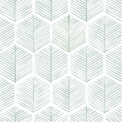 OSECAGE Modern Peel and Stick Wallpaper Boho Contact Paper 17.3''×276'' - color: Green, size: 17.3" x 276"