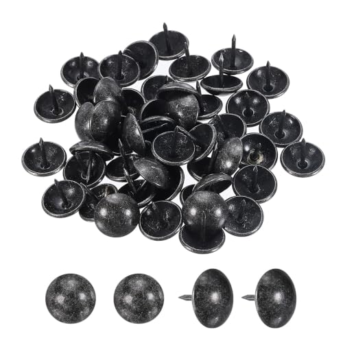 Carbon Steel Upholstery Tacks 5/8" x5/8" 50 Pcs Black Pearl - color: Black Pearl, size: 5/8" x 5/8"