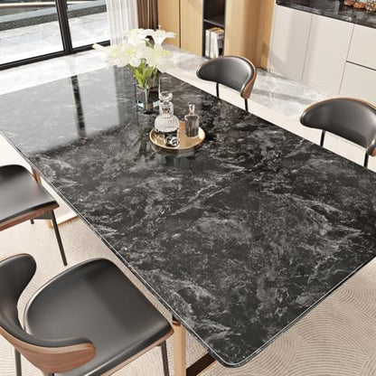 LIKILIKI Glossy Light Black Marble Contact Paper Modern Marble Wallpaper - color: Light Black, size: 15.8" x 236"
