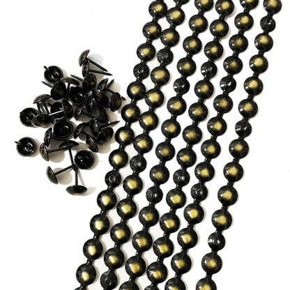 10Meters Upholstery Tacks Strips/Nailhead Trims(J:11mm Bronze) - color: Bronze, size: 11mm