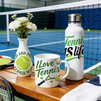 Peacoblue Tennis Sport Text Rub On Transfers for Craft, Transfer Sticker - style: Tennis Sport Text