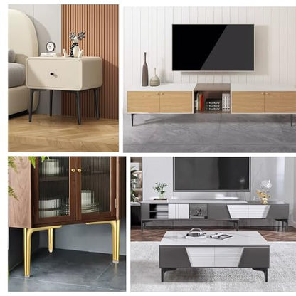9.8 inch/25cm Shiny Gold Metal Furniture Legs Set of 4 - color: Shiny Gold, size: 9.8 inch