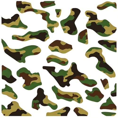 Camo Stencils Large for Spray Drawing 12 x 12 Inch, Camouflage Pattern Stencils Reusable Plastic DIY Craft Templates for Boat Car Truck Wood Wall Floor Glass Furniture Canvas Home Decor - color: Camo-1