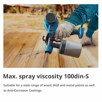 Tilswall Paint Sprayer Alien500 Ultra Lightweight Spray Paint Gun Easy to Use and Clean, Electric Paint Sprayer with 4 Nozzles & 3 Patterns, 600ml, Multi-Purpose Spray Gun for Walls