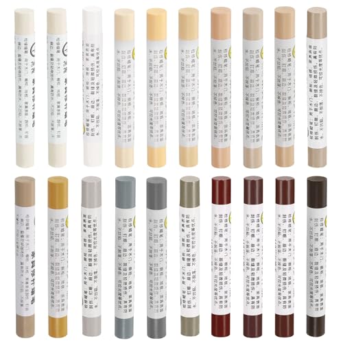 20 Pcs Wood Filler Sticks Wood Repair Wax Crayons Common Series - color: Common Series