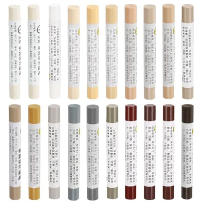 20 Pcs Wood Filler Sticks Wood Repair Wax Crayons Common Series - color: Common Series
