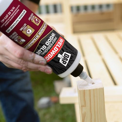 DAP Weldwood Professional Wood Glue, Yellow, 16 oz (7079800481)