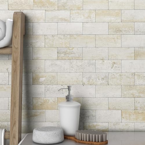 BeNice Marble Peel Stick Backsplash Tile Kitchen Blue Yellow Rust 10pcs - color: Blue Yellow Rust, size: 10sheets