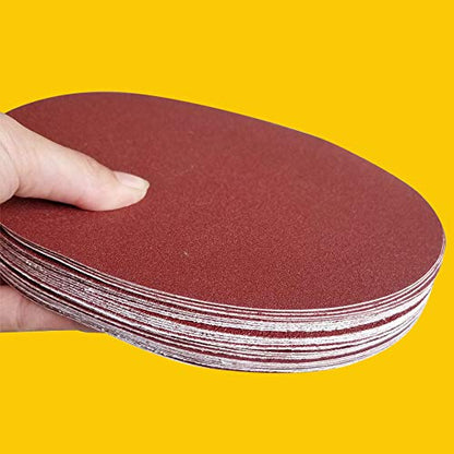 30 PCS 9 Inch PSA Aluminum Oxide Sticky Sanding Disc, Self Stick(5 Each of 60 100 150 180 240 400 Grit) - style: 9 Inch