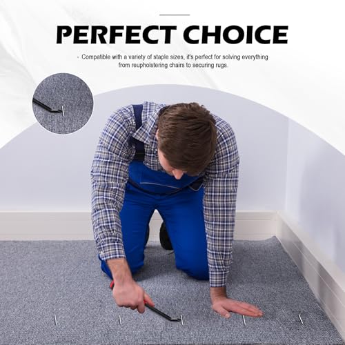 Heavy Duty Staple Remover Tool for Carpet, Upholstery and Wood Floors