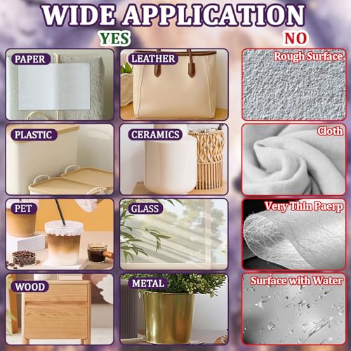 WANDIC 3 Sheets Halloween Rub on Transfer Stickers, Purple & Black Fantasy Full Moon Witch Waterproof Decal for Crafts Furniture Scrapbook Album Laptop - color: Full Moon Witch