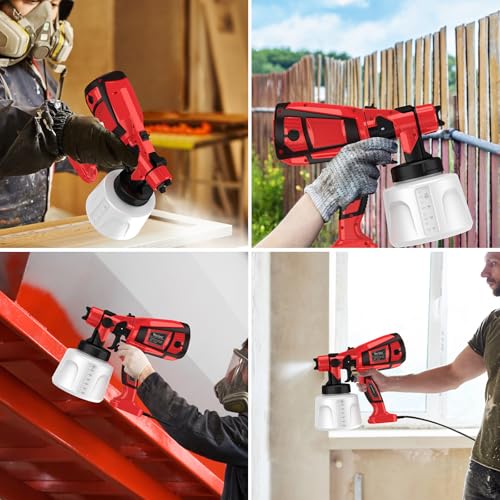 1000W Electric Paint Sprayer, 1400ml for Furniture Fence Cabinets
