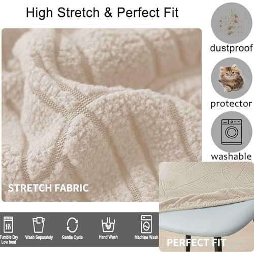 HAOYONG Modern Dining Chair Covers Shell Chair Cover Lounge Armless Chair Cover Mid Century Stretchable Slipcovers for Kitchen, Office, Dining Room and Living Room (Set of 6) - color: 70, size: 6 PCS