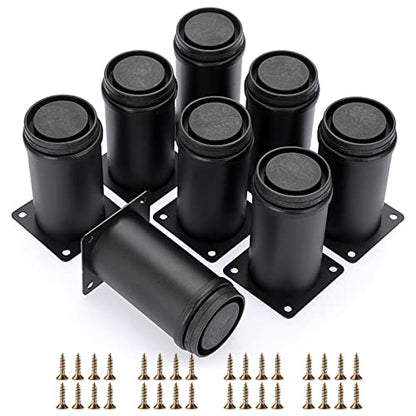 OwnMy 8PCS 4 Inch Stainless Steel Furniture Legs Adjustable Cabinet Legs - size: 4 Inch