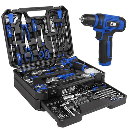 Prostormer 369-Piece Drill Tool Sets Combo Kit, Blue - color: Blue