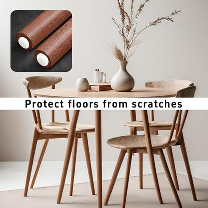 40PCS 18mm Nail-On Furniture Glides, White Nylon Chair Feet Protectors for Hardwood Floors, Round Tack-in Table Leg Sliders, Floor Protection Pads for Sofas & Cabinets