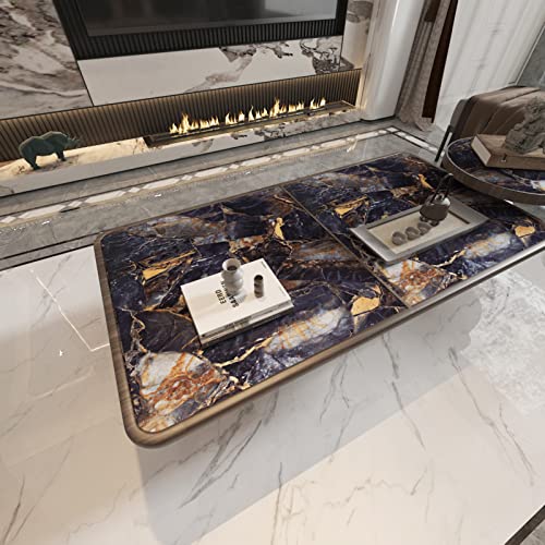 24"x 200" Black Marble Peel and Stick Contact Paper, Black and Gold Granite Wallpaper, Waterproof Self-Adhesive Vinyl Decorative Coveing for Countertops Cabinets Shower Kitchen Furniture - size: 24" x 200"