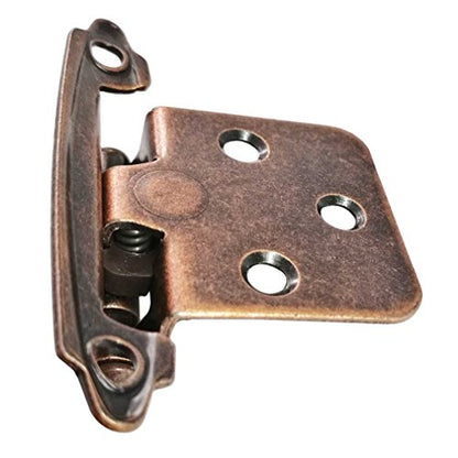 Traditional Cabinet Hinge Variable Overlay 10 Pack Oil Rubbed Red Bronze - size: Red Bronze