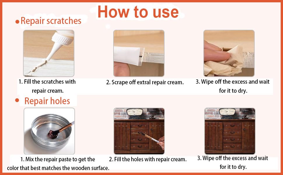 Wood Furniture Repair Kit 12 Colors Fillers Touch Up Paint Repair Scratch - color: 12 Colors