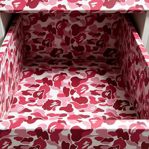 Self-Adhesive Vinyl Pink Camouflage Contact Paper Peel and Stick Camouflage Wallpaper for Walls Cabinets Furniture Door Classroom Arts Crafts Removable 17.7x197 Inches - size: 17.7" x 197"